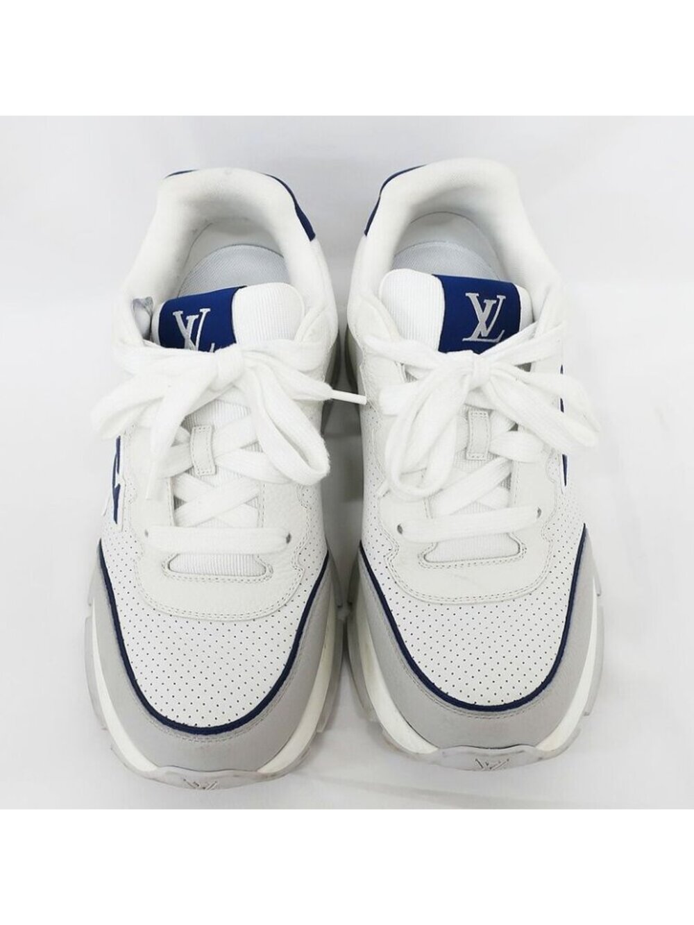 Louis Vuitton Classic Sneakers 1 Ahsv3 Marine Blue White Gray - Picture 3 of 10